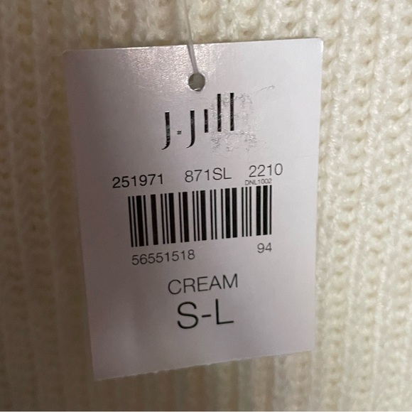 J Jill cream poncho S-L NWT - Picture 3 of 11